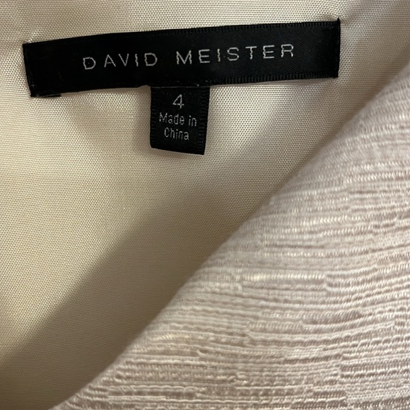 David Meister tan cocktail dress - Picture 7 of 9